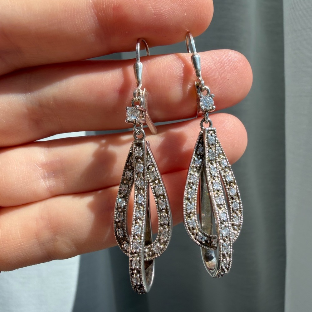 Drop Earrings Sterling Silver 925